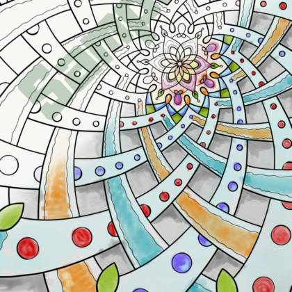 Mandala Coloring Page for Adults