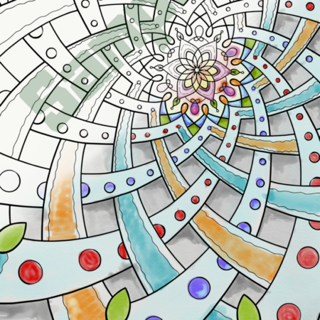 Mandala Coloring Page for Adults