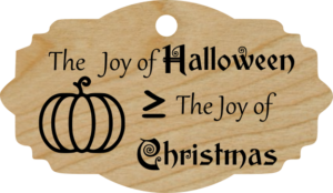 The Joy of Halloween is ≥ The Joy of Christmas
