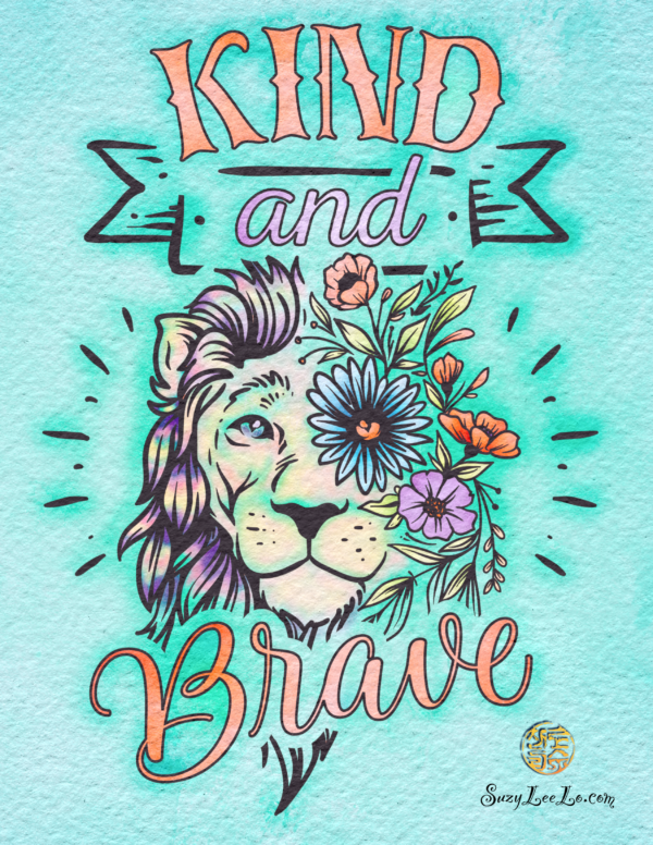 Kind and Brave Lion