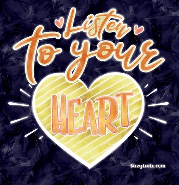 Listen To Your Heart coloring page