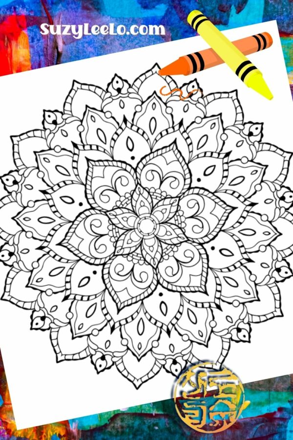 Elegant Mandala Coloring Page