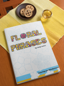 Floral Phrases Adult Coloring Book by Suzy LeeLo