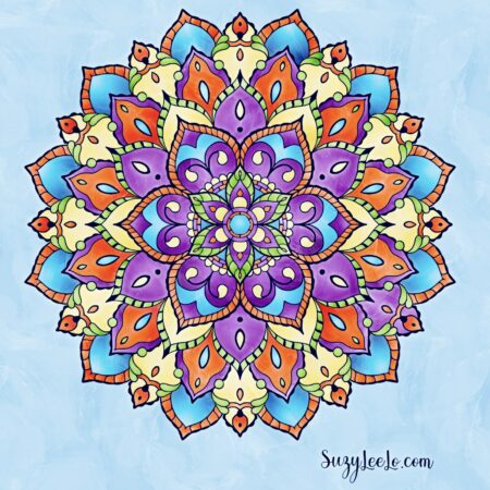 Elegant Mandala coloring page