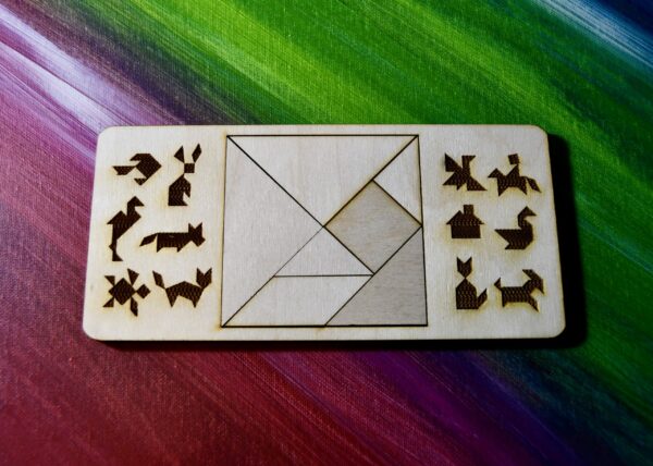 Tangram Wood Puzzle - Image 2