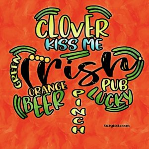 clover Irish St Patty Day coloring page