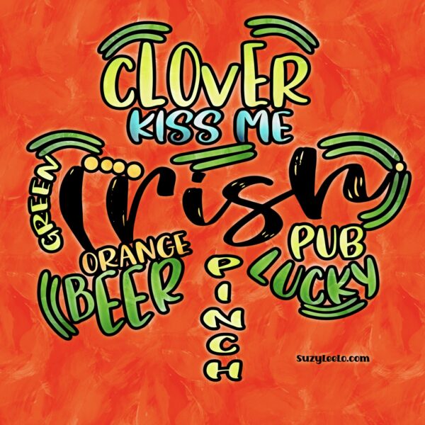 clover Irish St Patty Day coloring page