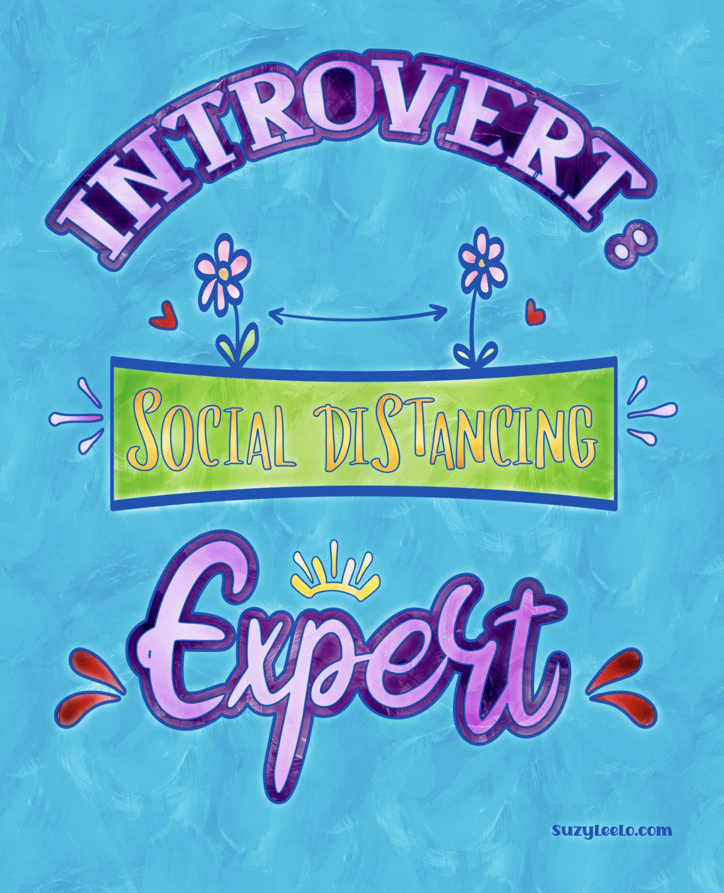 Introvert Social Distancing Expert Coloring Page