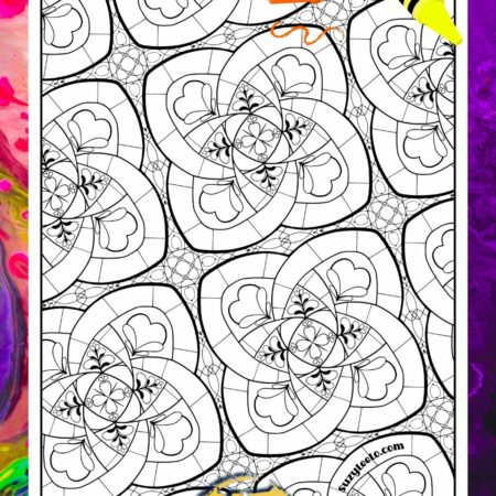 Mandala Pattern Coloring Page SuzyLeeLo