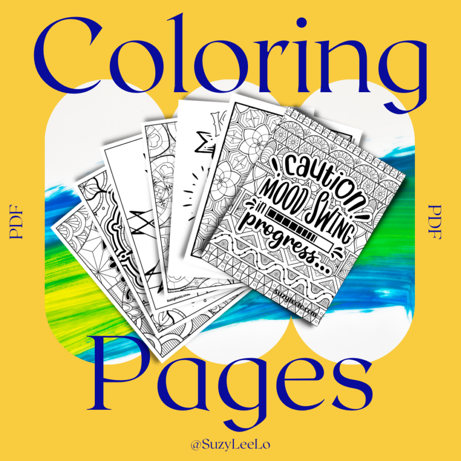 Adult Coloring Pages by Suzy LeeLo