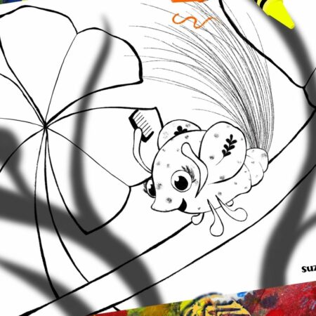 Dennis the Plant Hopper Coloring Page SuzyLeeLo
