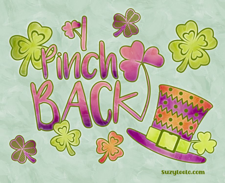 I pinch Back st pattys day coloring page