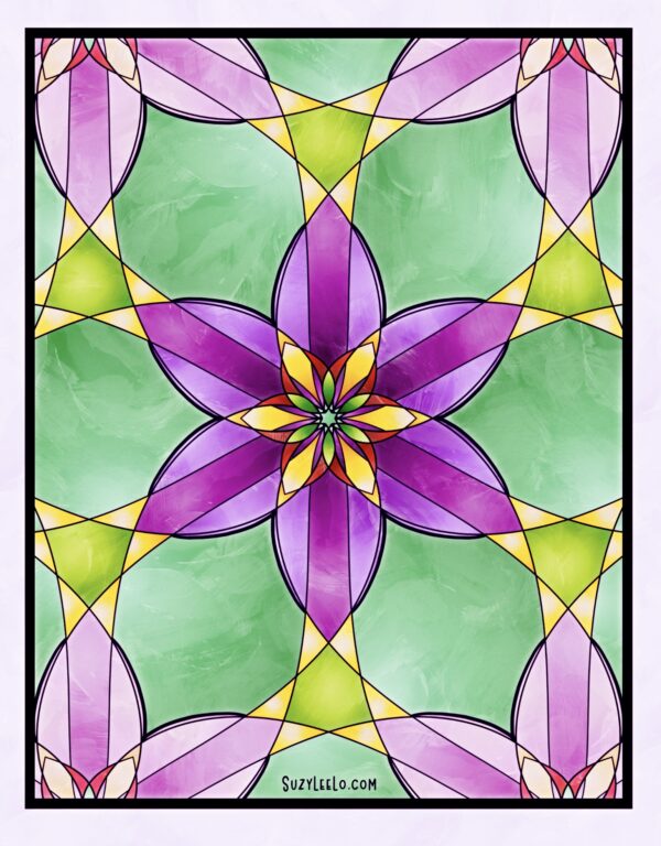 Stained Glass Flower