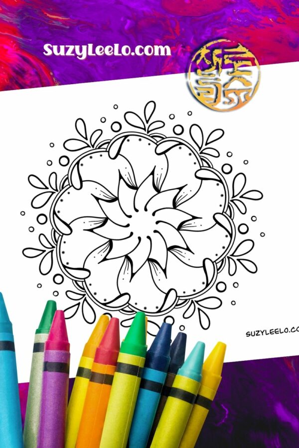 Lovely Mandala 001 Coloring Page SuzyLeeLo