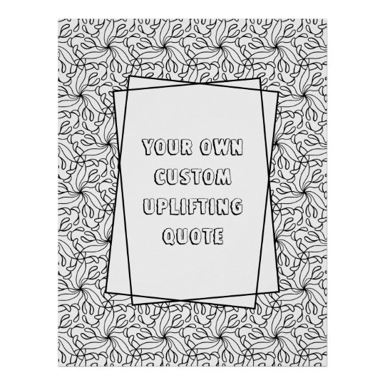 custom motivational coloring poster