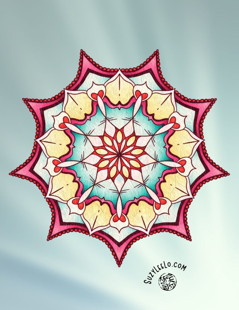 Lovely Mandala 002 SuzyLeeLo Coloring Download
