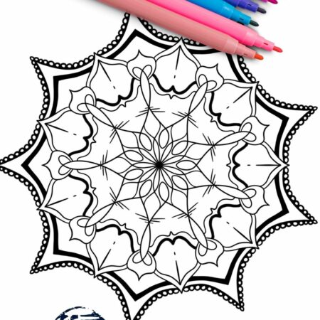 Lovely Mandala 002 SuzyLeeLo Coloring page