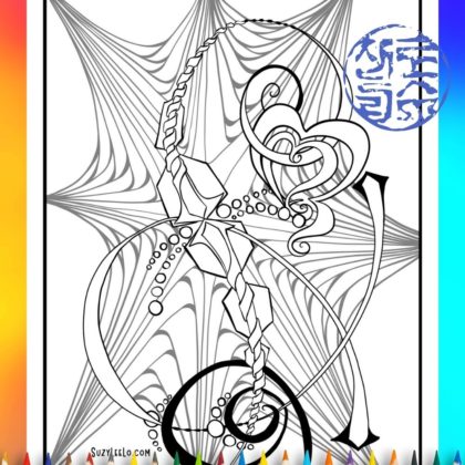 Zen Doodle Coloring Page SuzyLeeLo