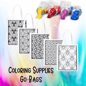 Coloring Supplies Go-Bags SuzyLeeLo Adult Coloring Bags