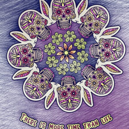 Day of the Dead Mandala 2022 coloring page