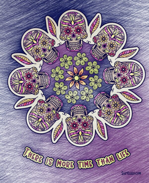 Day of the Dead Mandala 2022 coloring page