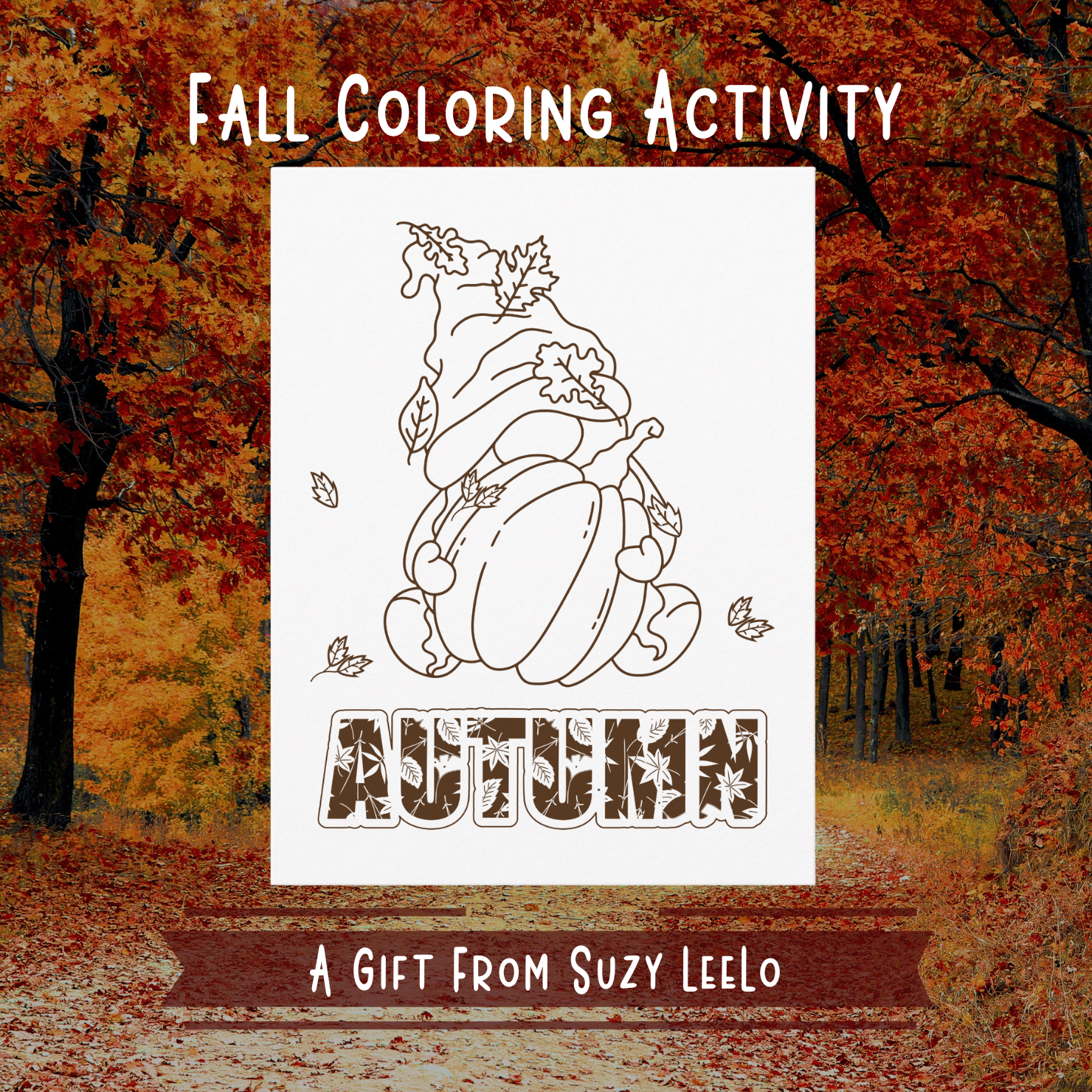 freebie alert from suzyleelo fall coloring page