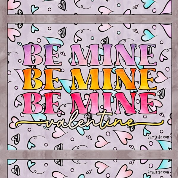 Be Mine Valentine's Day Coloring Page