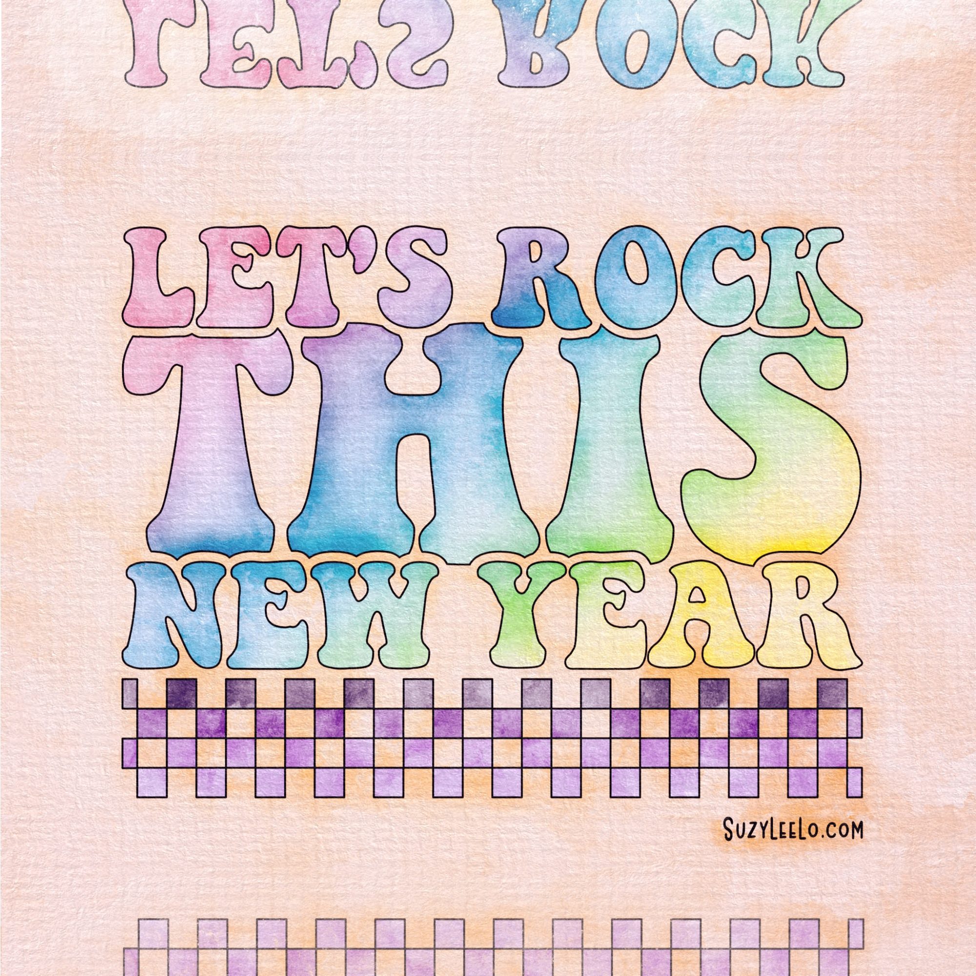 Let's Rock This New Year Colored by SuzyLeeLo
