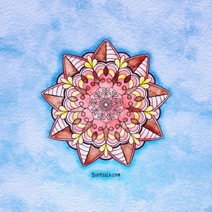 Mandala Meditations 08 coloring page by Suzy LeeLo