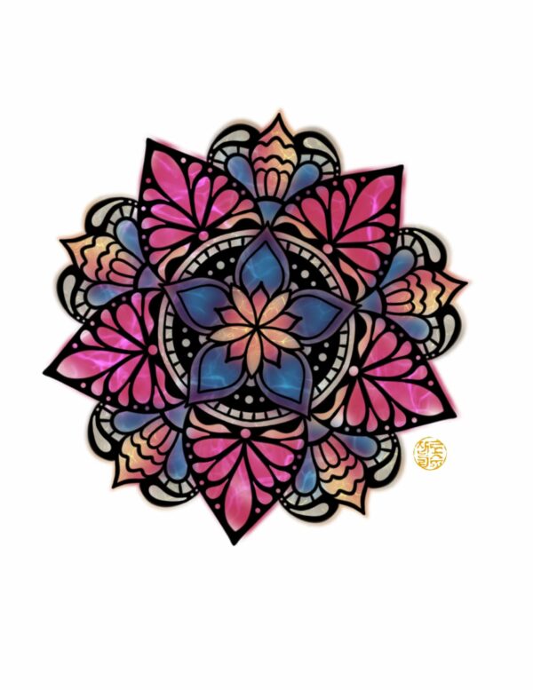 Magical PT Mandala Coloring Page