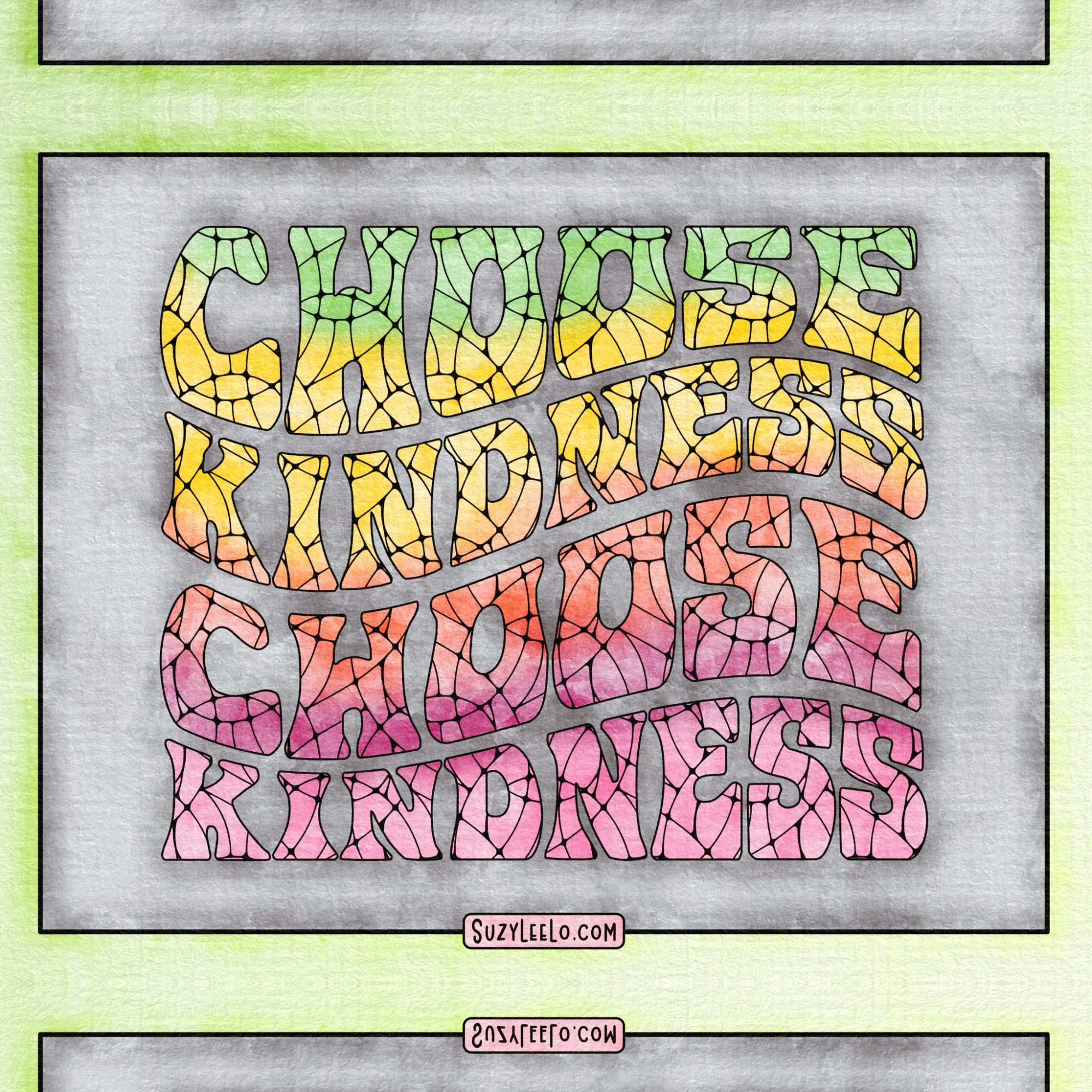Choose Kindness Coloring Page
