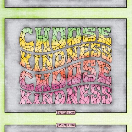Choose Kindness Coloring Page