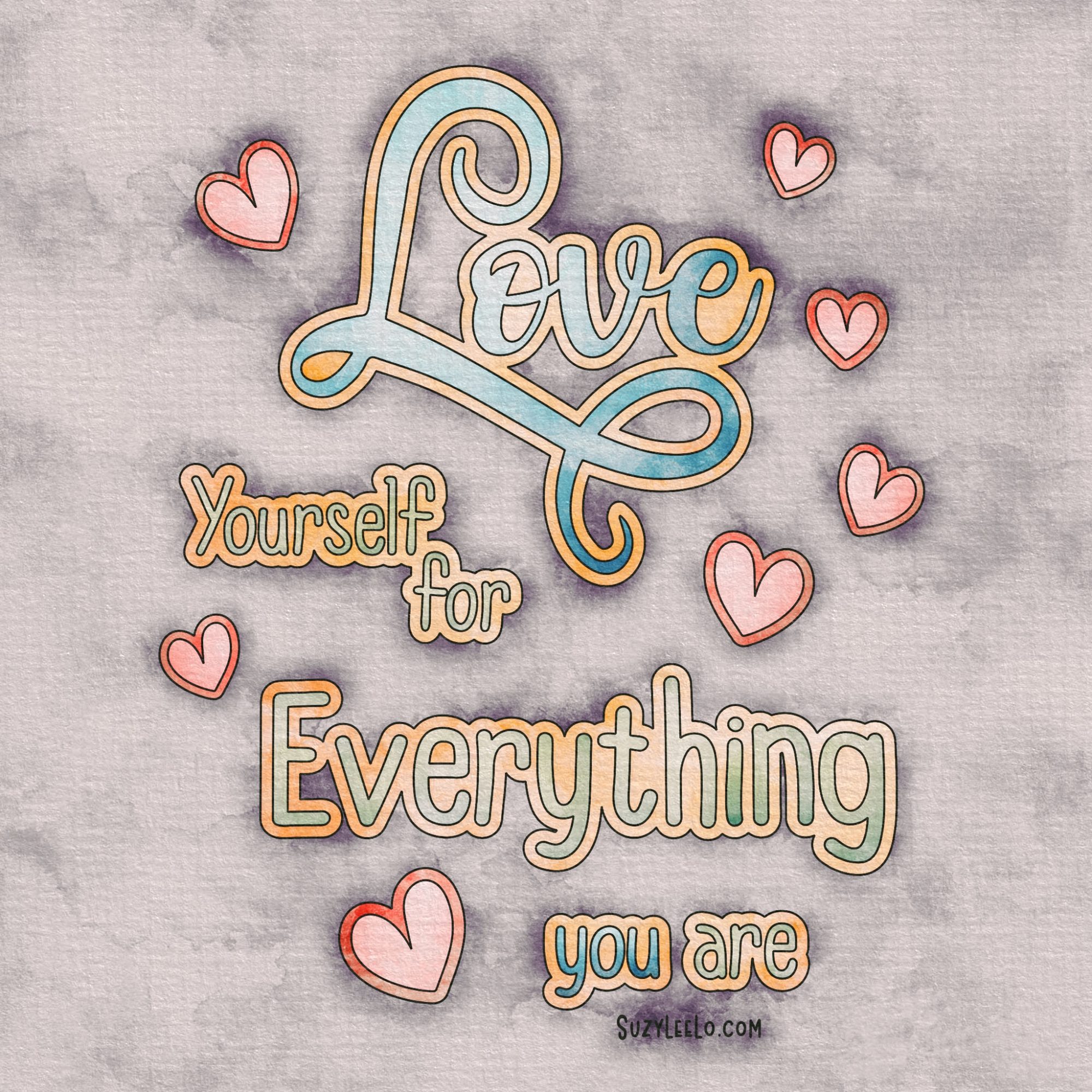 Love Yourself Coloring Page » Suzy LeeLo