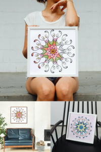 Mandala Coloring Posters