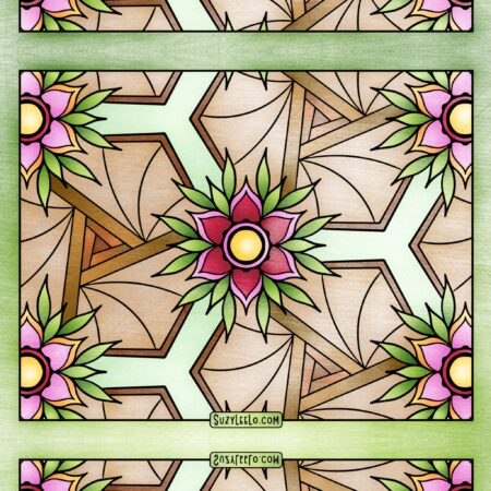 Floral Pattern Closeup