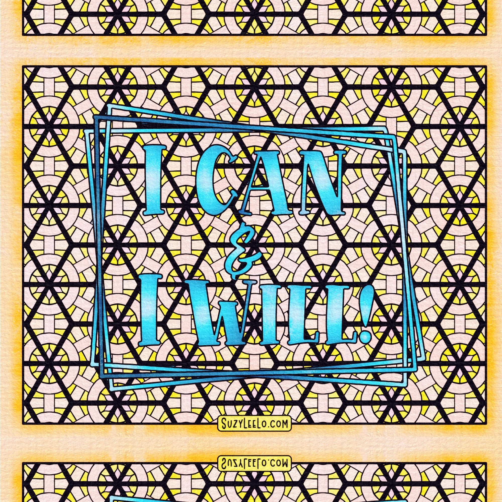 Motivational Coloring Page patterns