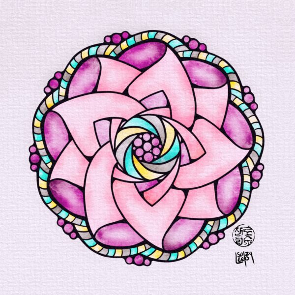 Mandala Coloring Page colored by Suzy LeeLo