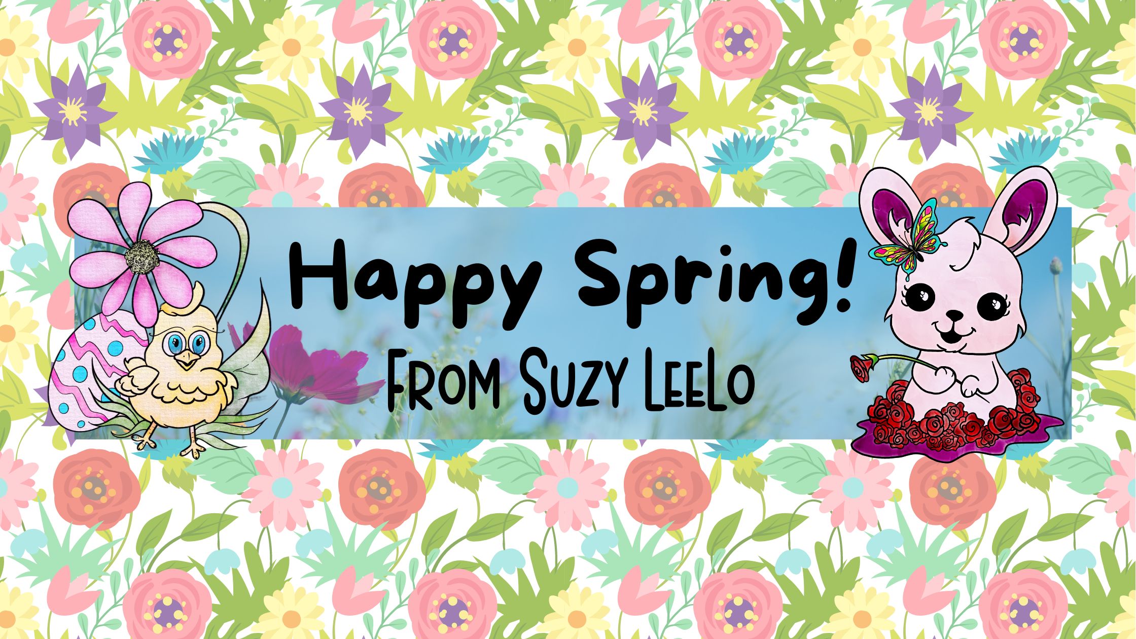 Happy Spring - Coloring Page Activities from Suzy LeeLo