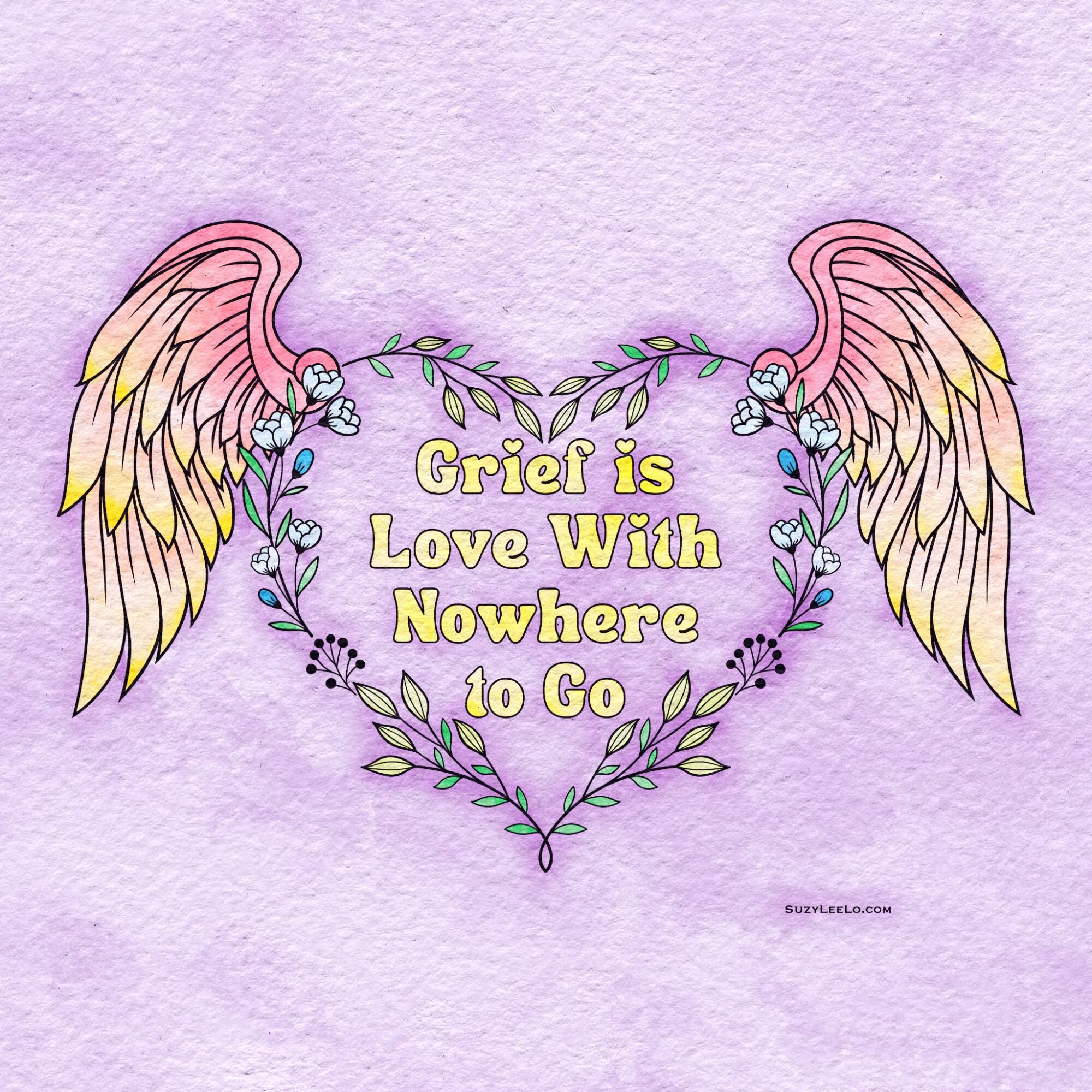 Grief, Memory, and Gentle Remembrance Coloring Page