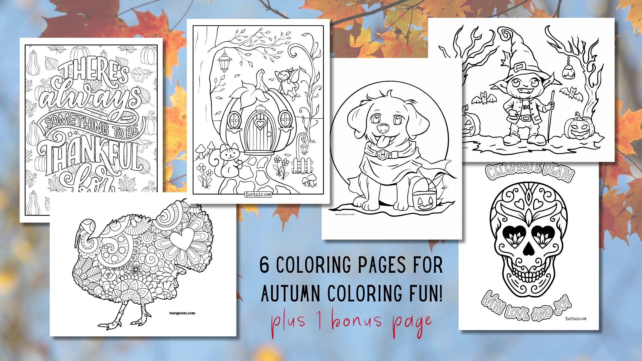 Printable Fall Coloring Pages for Colorful Autumn Days