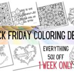 Printable Coloring Pages - Black Friday Sale